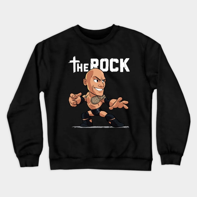 Wwe Smackdown The Rock Crewneck Sweatshirt by Bernards